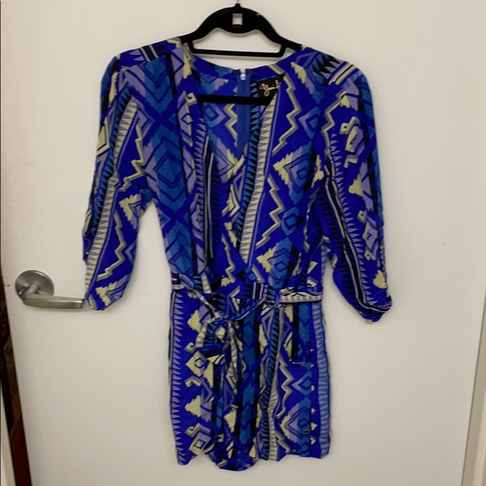 Yumi Kim geometric silk romper